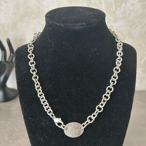 Tiffany & Co. Return to Tiffany Choker Necklace 925 Sterling Silver